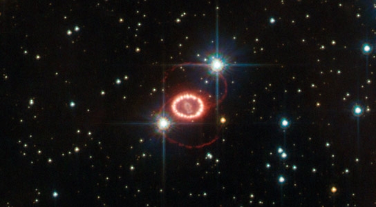 Hubble Views Supernova 1987A