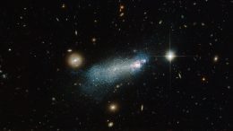 Hubble Views a Blue Compact Dwarf Galaxy