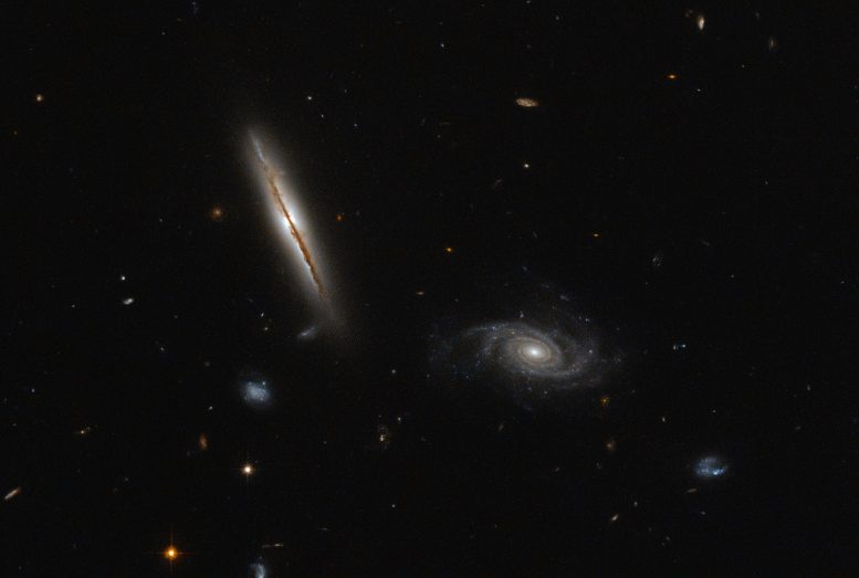 Hubble Views a Misbehaving Spiral Galaxy