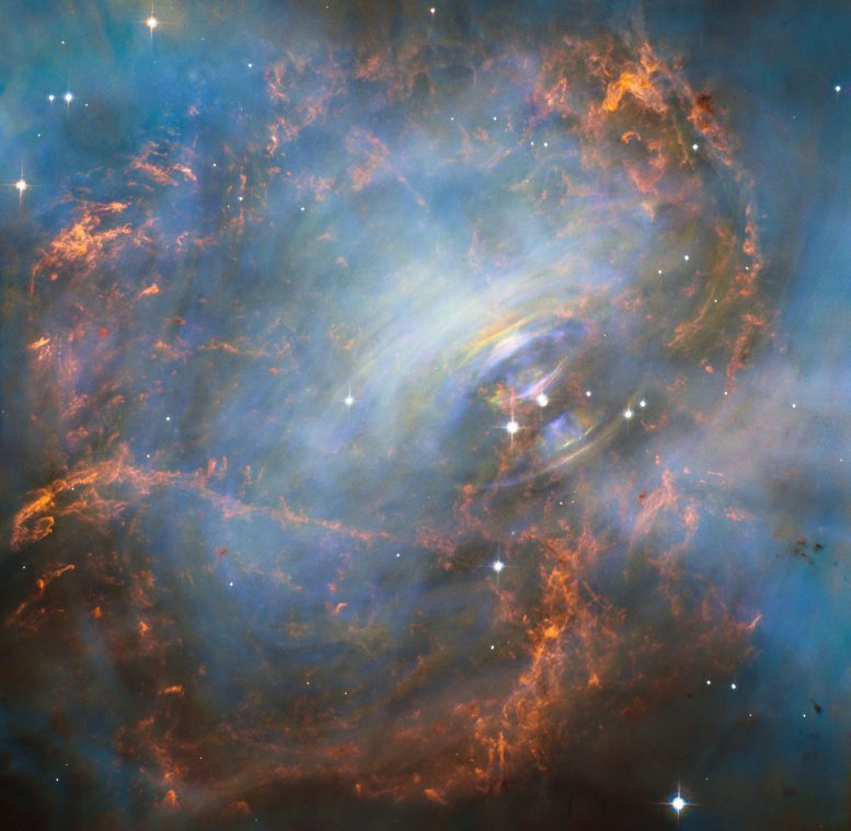 Hubble Views the Heart of the Crab Nebula