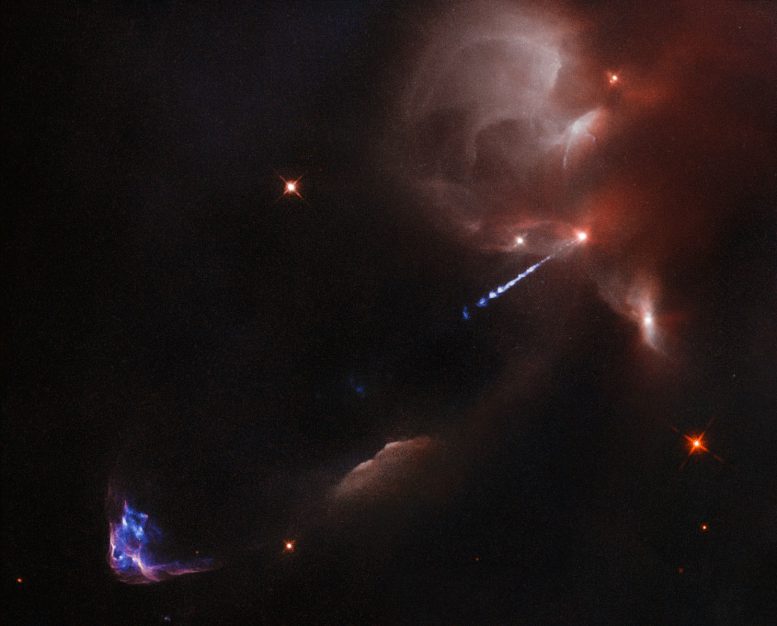 Hubble Views the Outburst of an Extremely Young Star