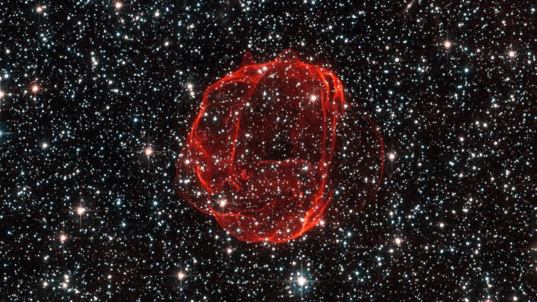 Hubble Views the Remains of Supernova SNR 0519