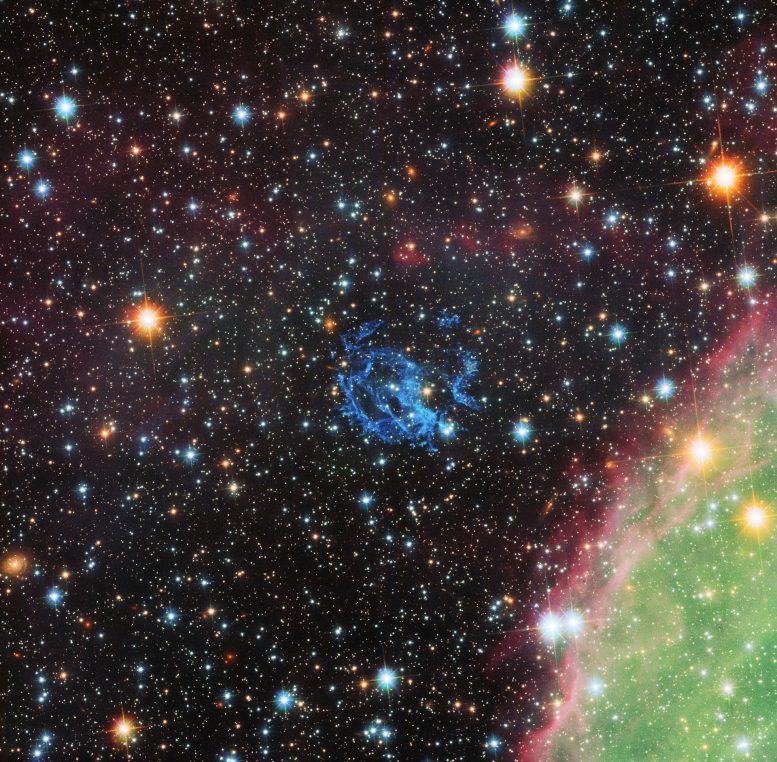 Hubble Views the Surroundings of a Hidden Neutron Star