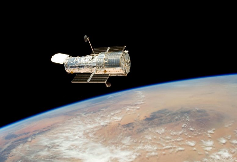 Hubble's Final Release Over Earth
