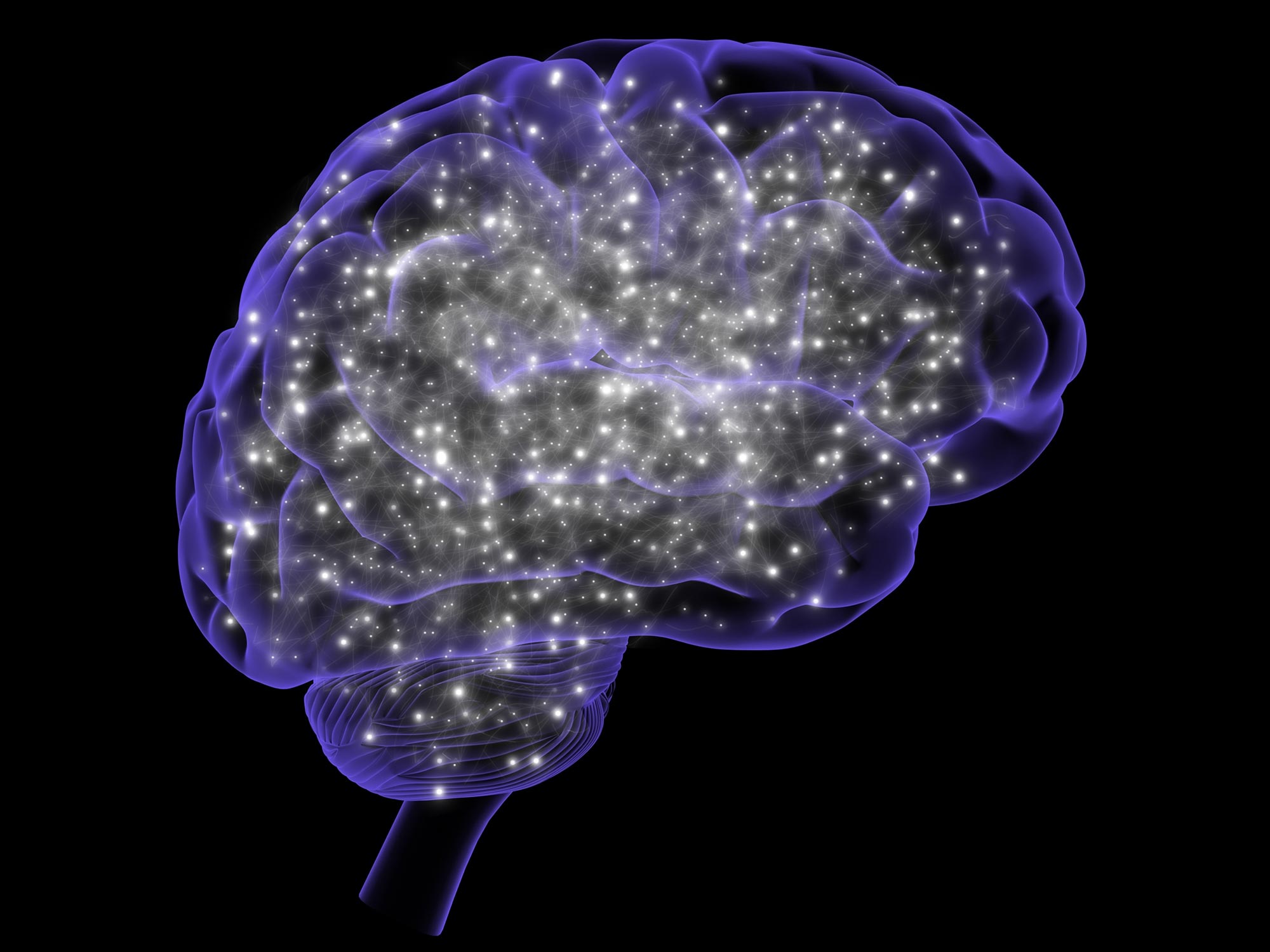 Human Brain Activity Energy Illustration