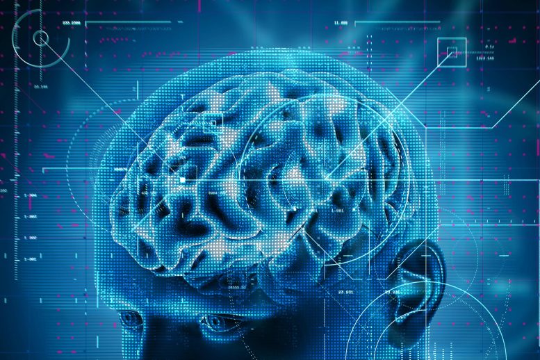 Human Brain Improvement Technology Illustration