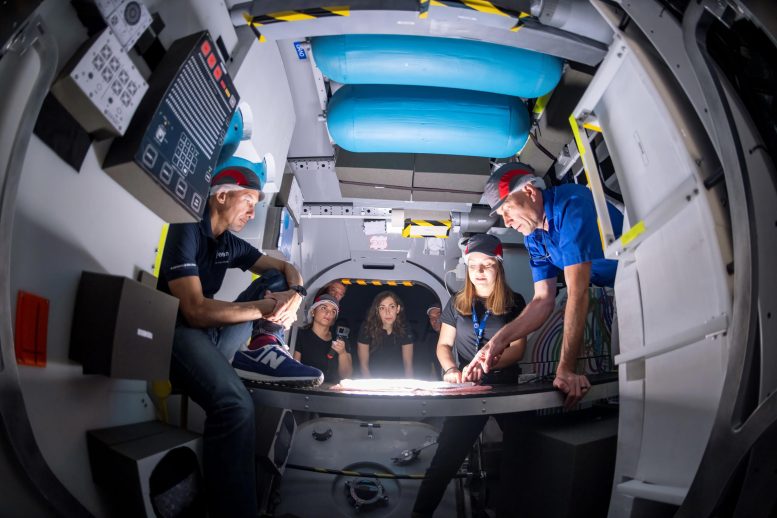 Human Factors Testing Inside Gateway Lunar I-Hab Module Mockup