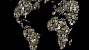Human Teeth World Map Mosaic