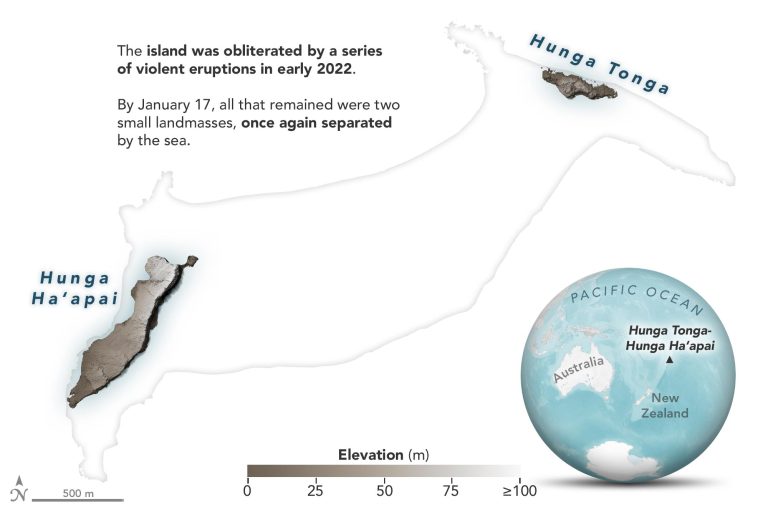 Island Obliterated Dramatic Changes At Hunga Tonga Hunga Ha apai