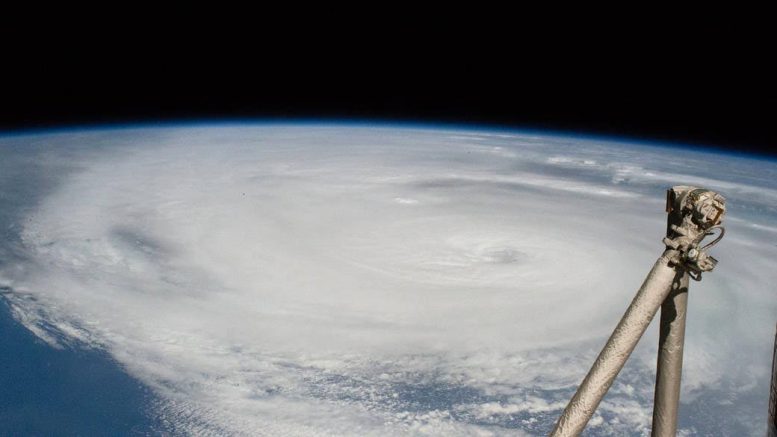 Hurricane Ian Approaching Florida Space Station