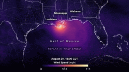 Hurricane Ida Satellite