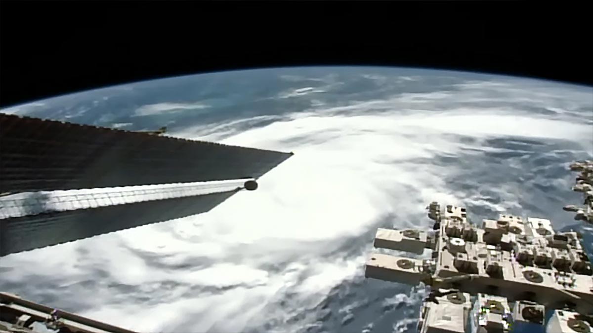 Hurricane Adalia from the International Space Station