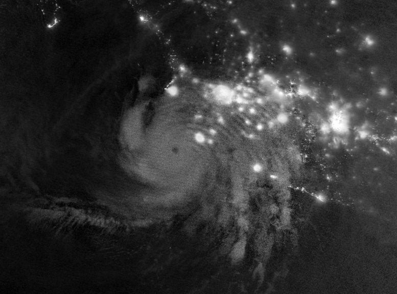 Hurricane Simon Roars Below as Strange Waves Ripple Across the Sky