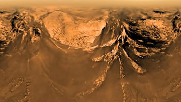 Huygens Mercator Projection Saturn's Moon Titan