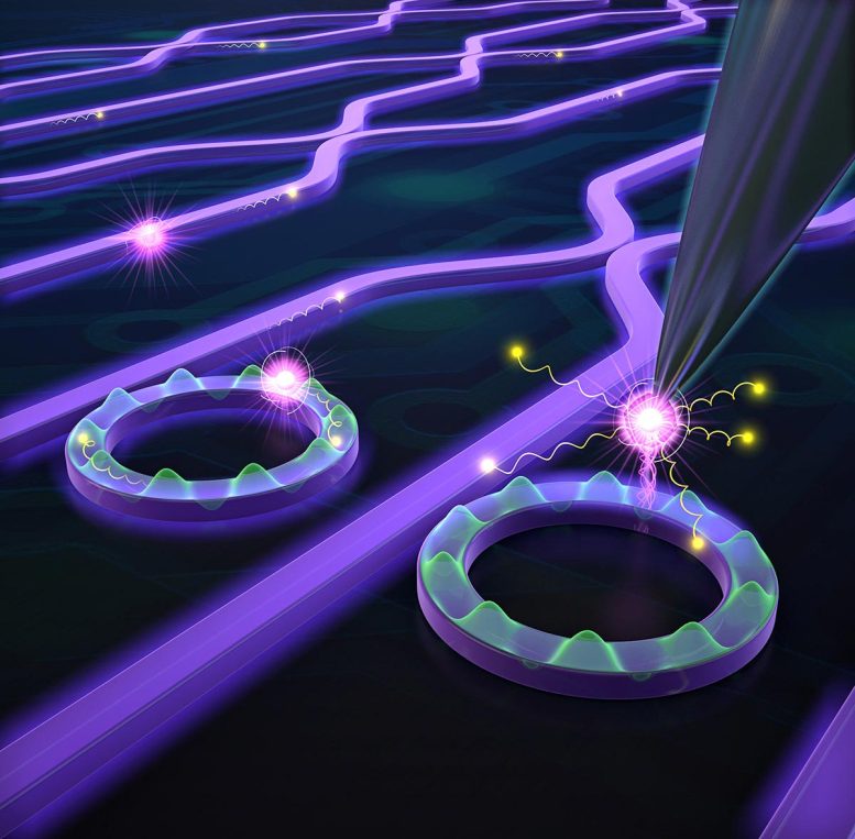 Hybrid Integration of Designer Nanodiamond With Photonic Circuits via Ring Resonators