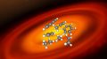 Hydrocarbon Molecules Protoplanetary Disk Around a Very Low-Mass Star