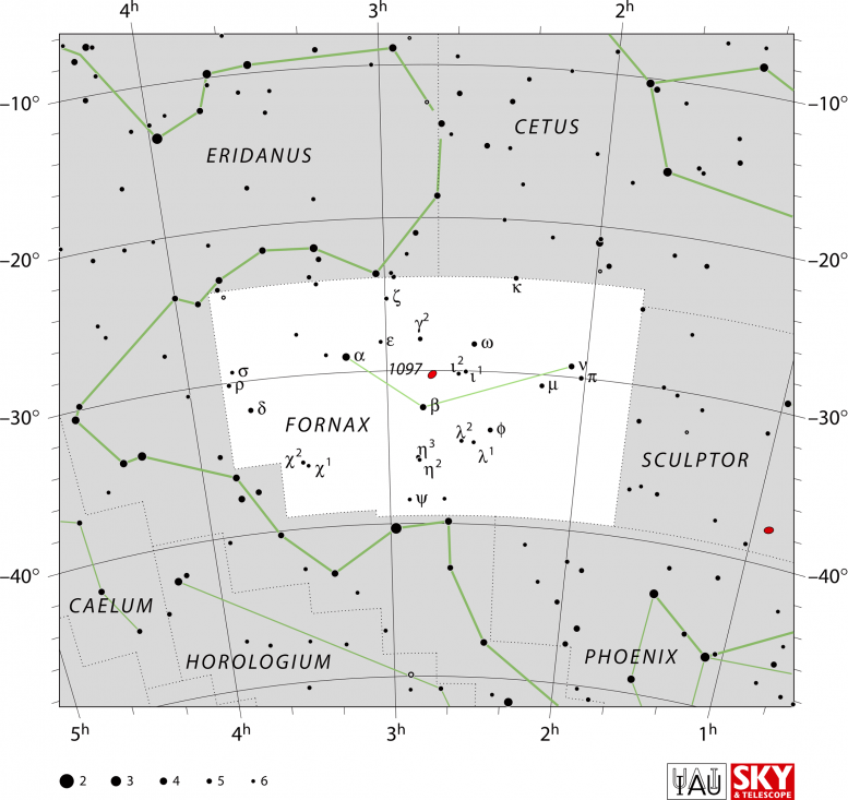 IAU Fornax Chart