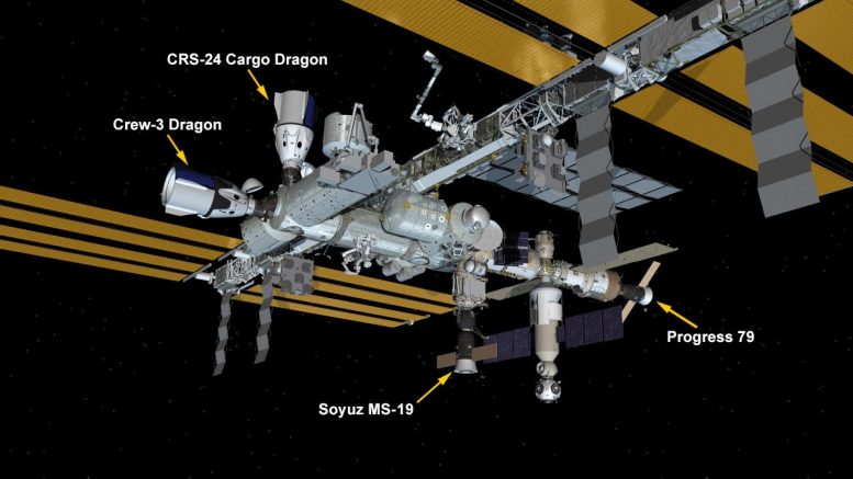 ISS Configuration SpaceX Cargo Dragon