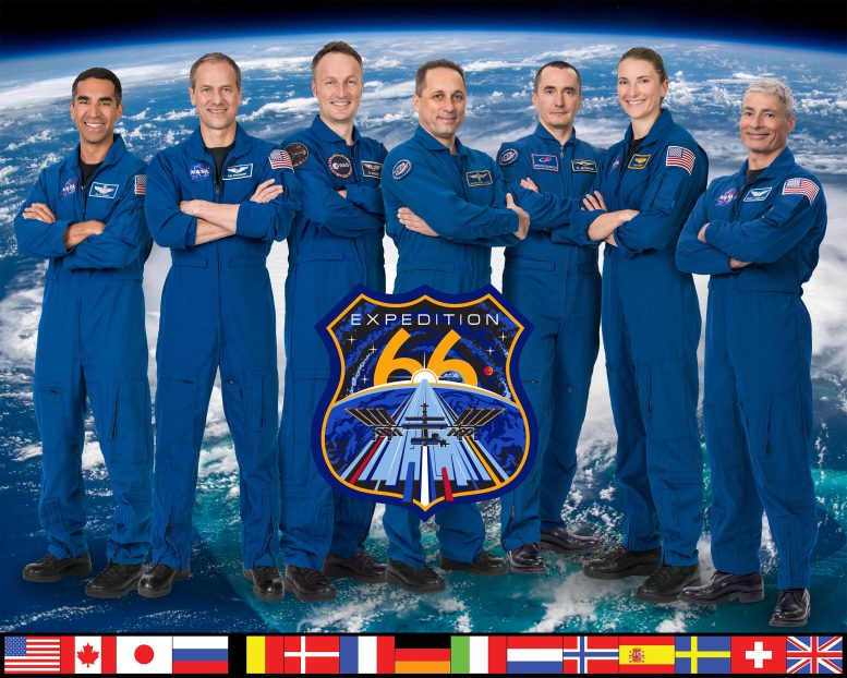 ISS Expedition 66 Crew Official Portrait