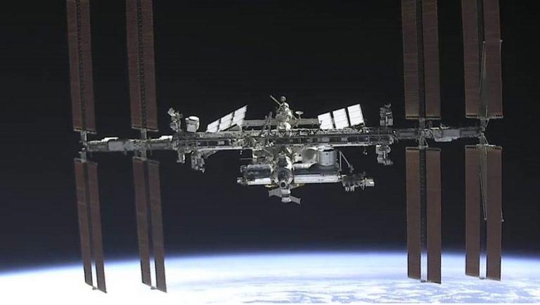 ISS From Inside Crew Dragon Endeavor