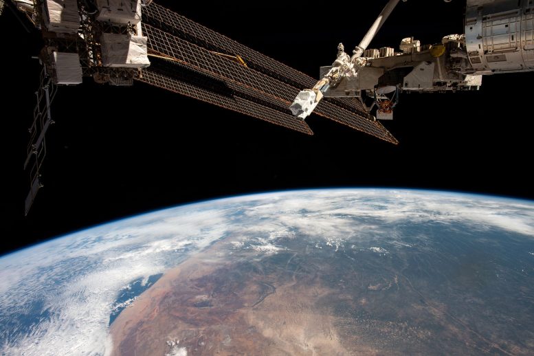 ISS Over Namibia