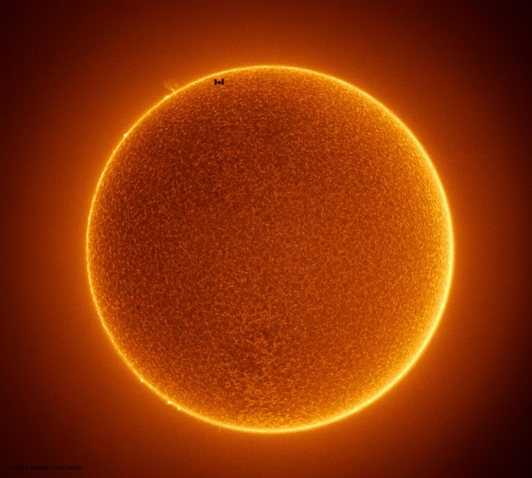 ISS Passes Sun
