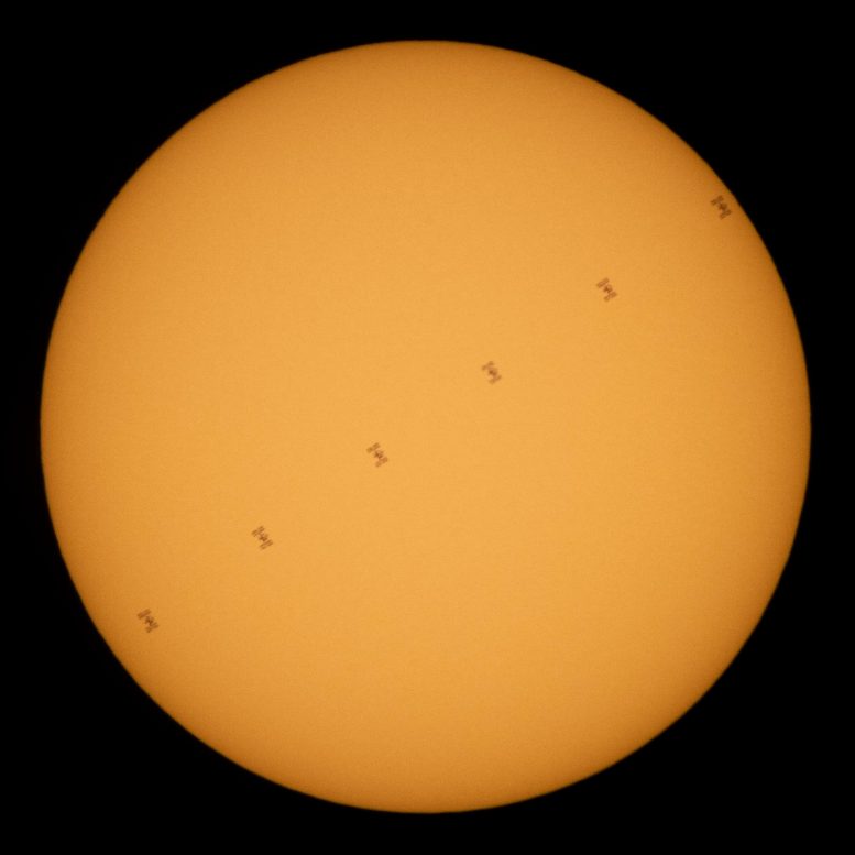 ISS Transits Sun