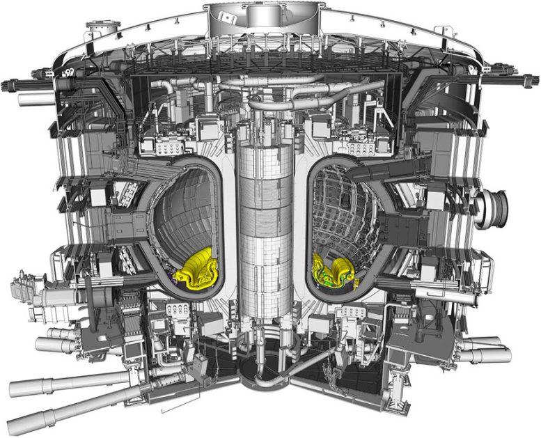 ITER Reactor With Divertor Highlighted