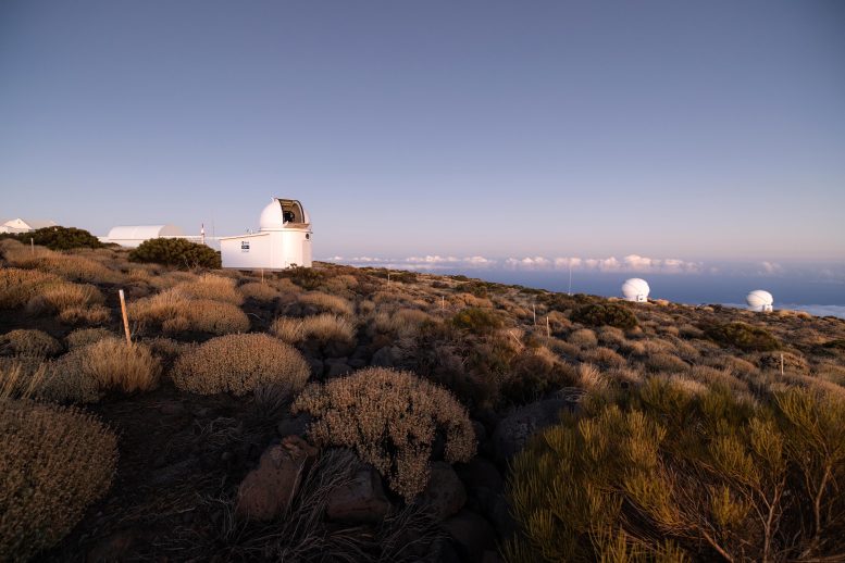 Estación telemétrica láser IZN-1 en Tenerife