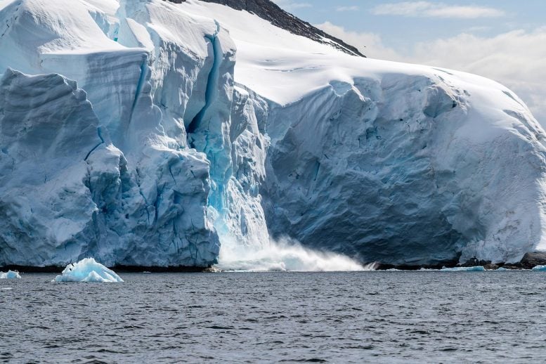 Ice Calving off Antarctic Ice Sheet