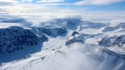 Ice Capped and Snow-Covered Mountains of Coastal West Greenland