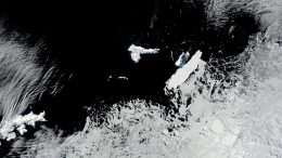 Iceberg Grazes Clarence Island