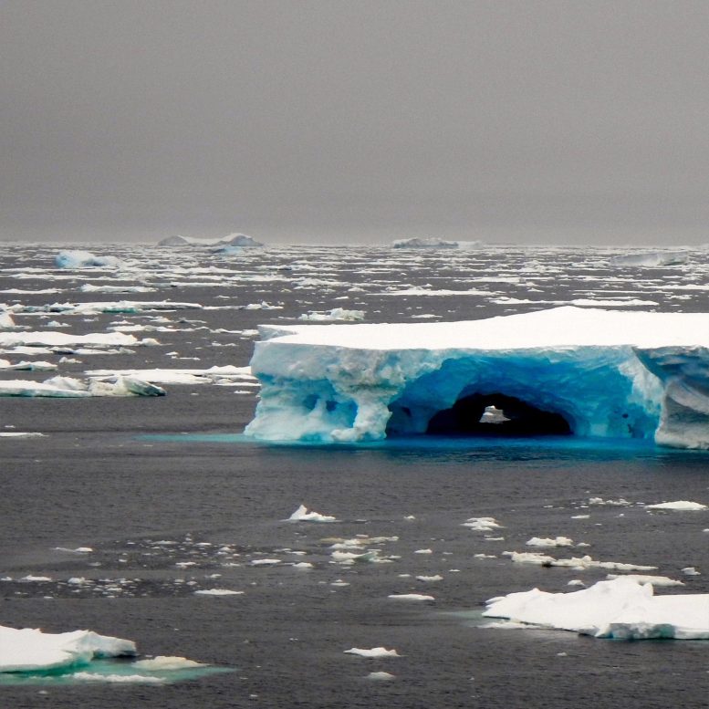 Icebergs in Amundsen Sea