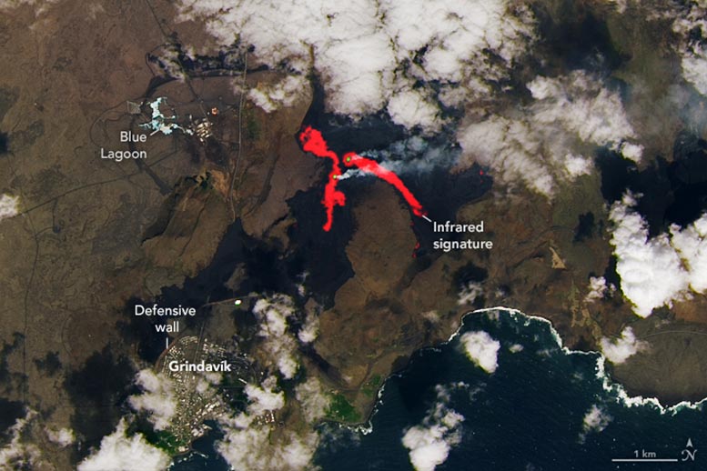 Iceland Eruption June 2024 Annotated