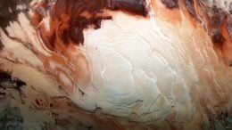 Icy Cap Covers Mars South Pole