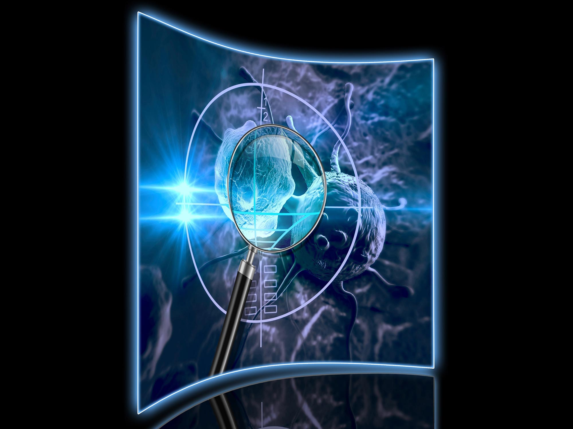 Illustration Targeting Cancer Cells