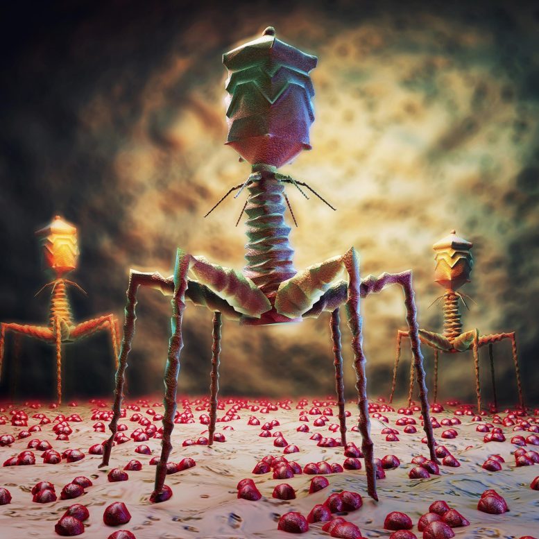 Illustration of Bacteriophages