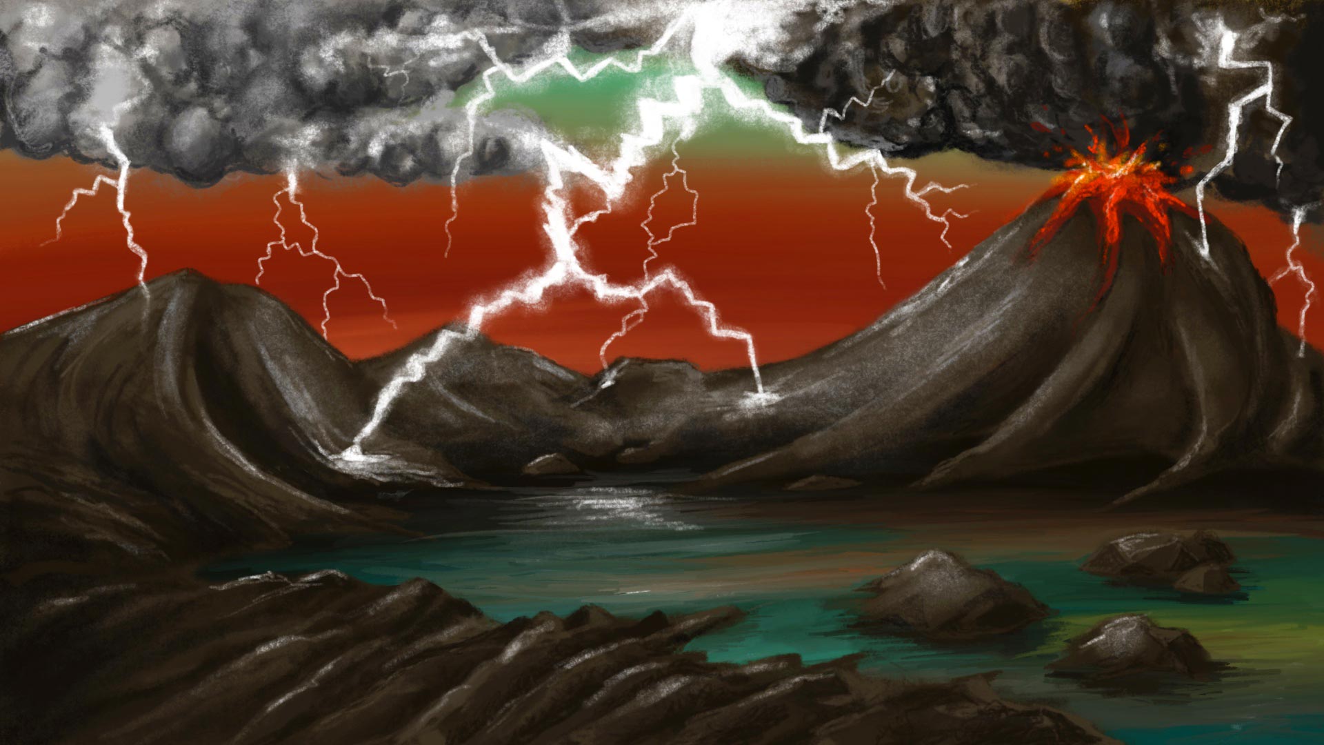 Lightning regions played an important role – just as important as meteorites – in the origin of life on earth