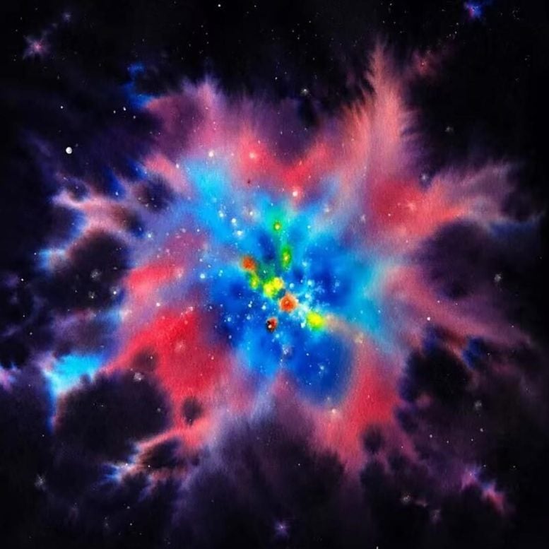 Illustration of Galactic Winds Blocking Ionizing Radiation