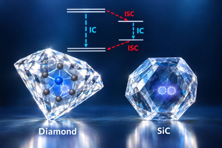 Illustration of Spin Defects in Diamond and Silicon Carbide