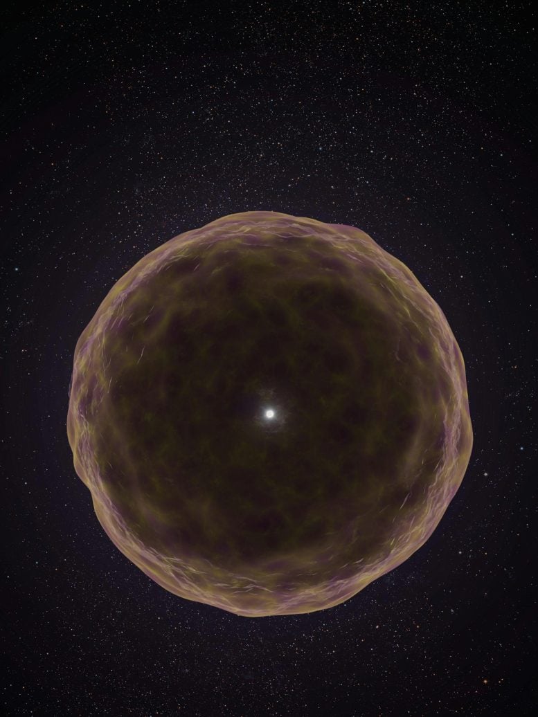 Illustration of the Supernova 2021yfj