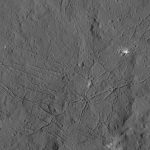 Image of the Fractured Floor of Dantu Crater on Ceres