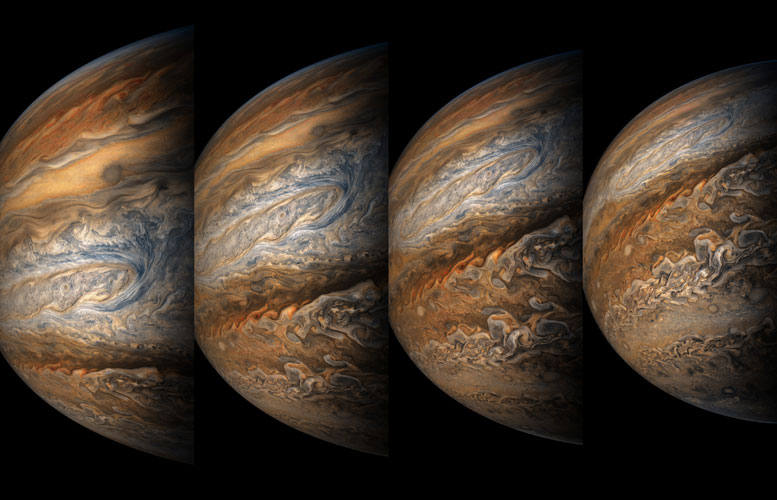 Images from Juno’s Eighth Close Approach to Jupiter