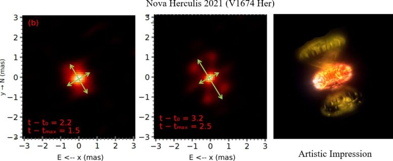 Images of Nova V1674 Herculis Explosion