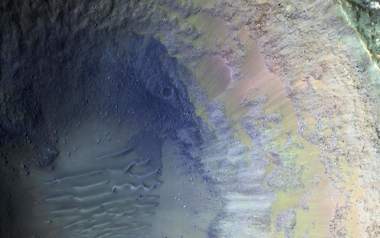 Impact Crater Syrtis Major Mars