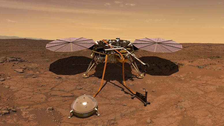 InSight Lander on Mars Artist's Rendition
