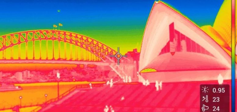Infared Image Sydney Opera House