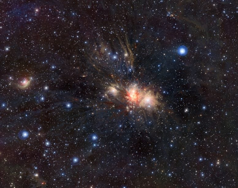 Infrared VISTA View of Stellar Nursery in Monoceros