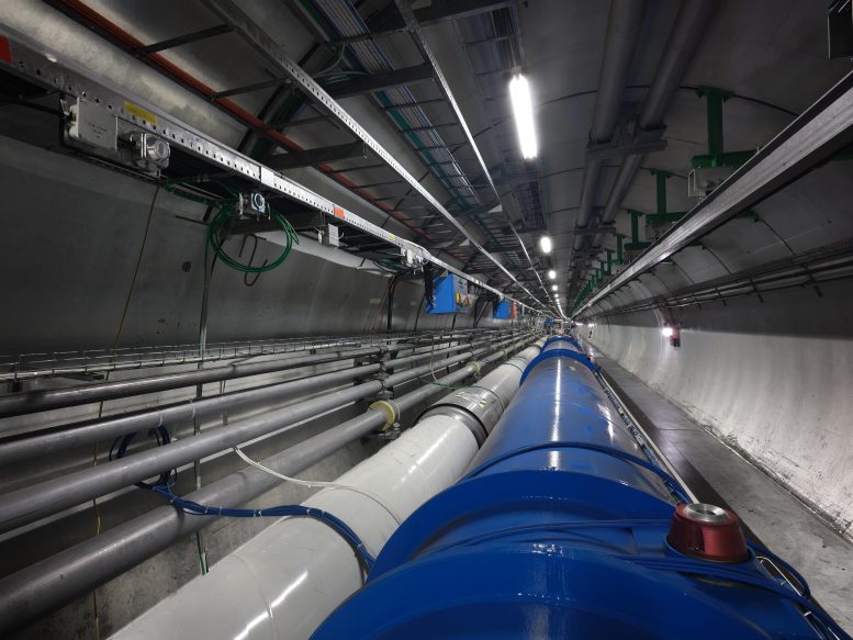 Inside LHC Tunnel