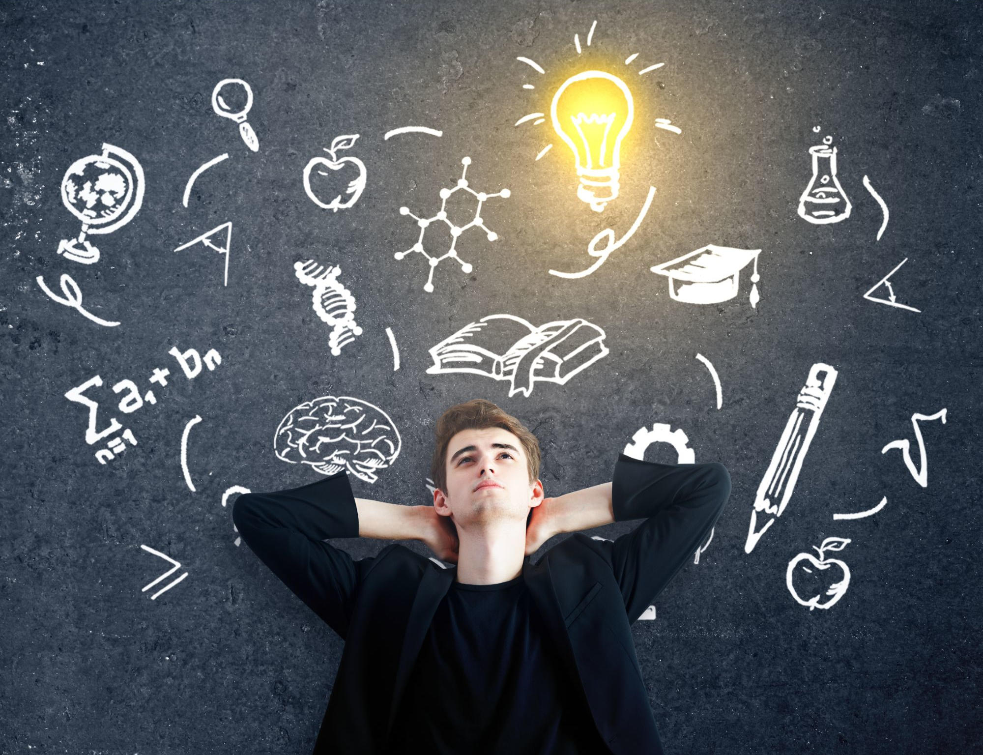 Intelligence Science Man Light Bulb